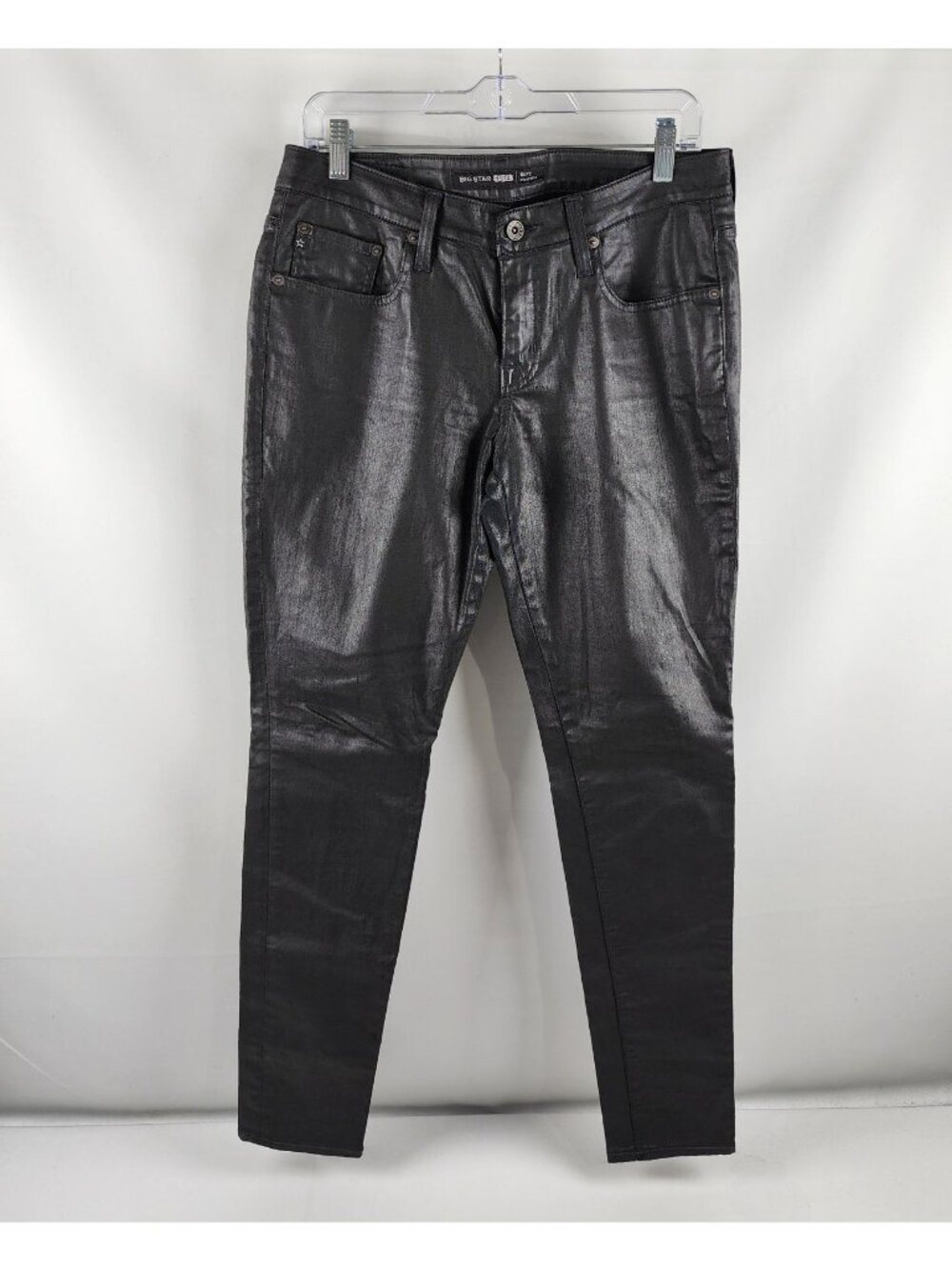 Big Star Jeans Womens 30 Black Coated Envy Cigarette (30x31)